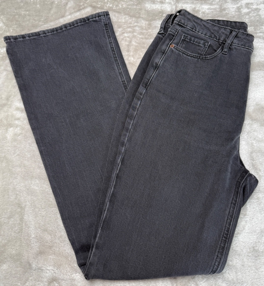 Old Navy Faded Black Higher Rise Flare Jeans Womens Size 8